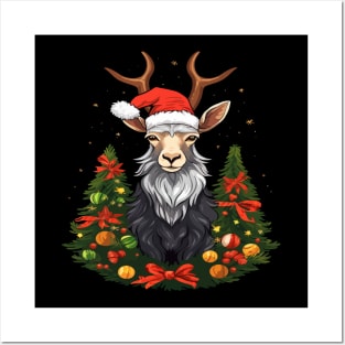 Goat Christmas Posters and Art